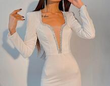 Платье,декорированное стразами   Платье,декорированное стразами   | PUSHKA SHOP