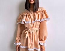 Сукня декорована мереживом Сукня декорована мереживом | PUSHKA SHOP