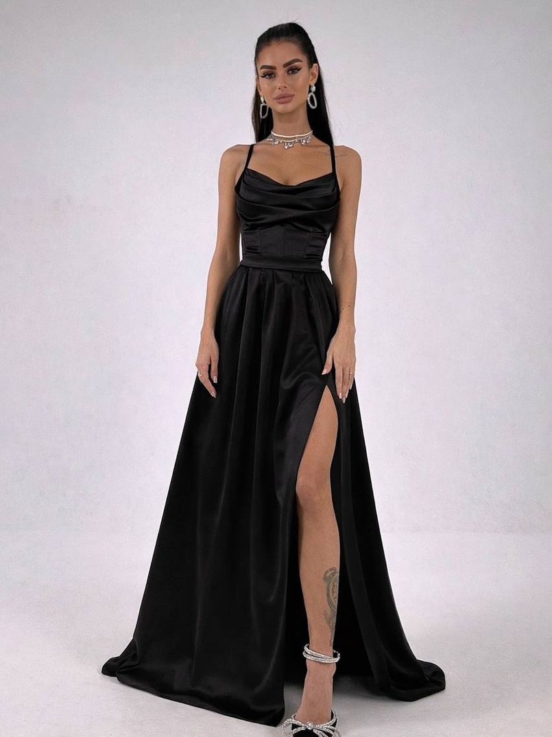 Атласний комплект: корсет + спідниця максі Атласний комплект: корсет + спідниця максі | PUSHKA SHOP