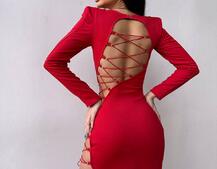 Сукня міді з підплічниками та шнурівкою Розмір вирізу можна регулювати шнурівкою Сукня міді з підплічниками та шнурівкою Розмір вирізу можна регулювати шнурівкою | PUSHKA SHOP