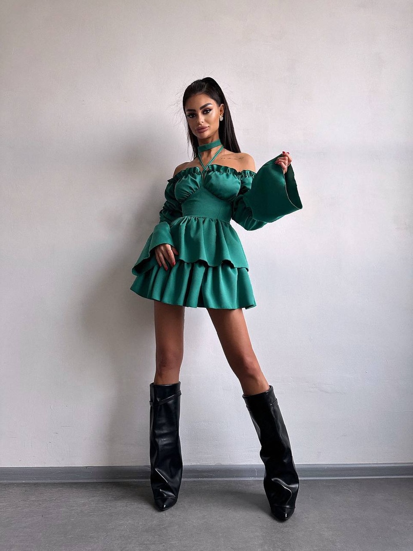 Сукня з чокером  | PUSHKA SHOP