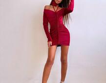 Оксамитова сукня  із зав'язкою на шию з трояндою | PUSHKA SHOP