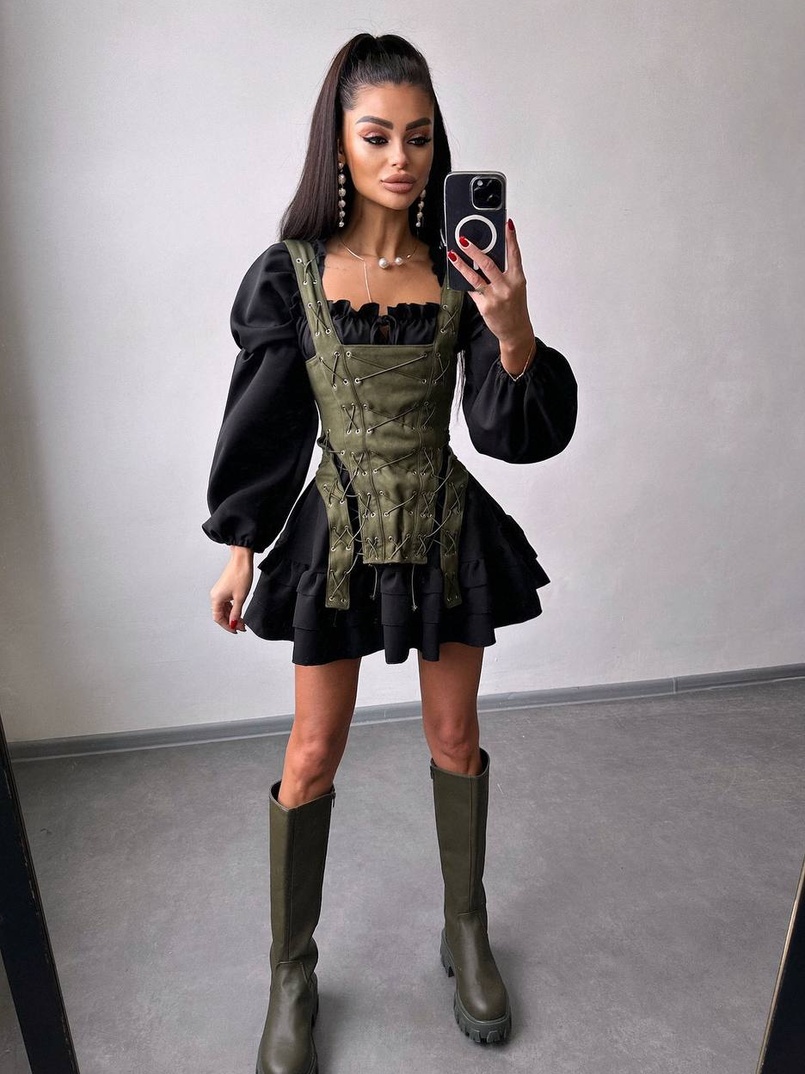 Комплект: сукня + корсет  Комплект: сукня + корсет  | PUSHKA SHOP