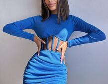 Сукня-міні  з елементами корсету  Довжину спідниці можна регулювати  Сукня-міні  з елементами корсету  Довжину спідниці можна регулювати  | PUSHKA SHOP