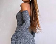 Трикотажна сукня міні з чашечками  | PUSHKA SHOP