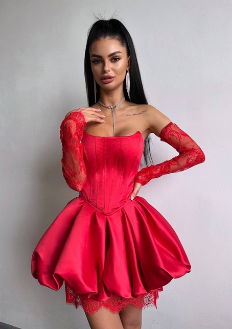 Комплект: корсет з рукавичками + спідниця  | PUSHKA SHOP