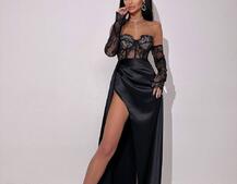 Комплект: мереживний корсет  +  спідниця максі   | PUSHKA SHOP