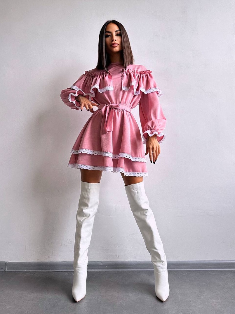 Сукня декорована мереживом Сукня декорована мереживом | PUSHKA SHOP