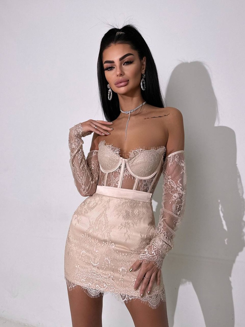 Мереживний комплект: корсет + спідниця   Мереживний комплект: корсет + спідниця   | PUSHKA SHOP