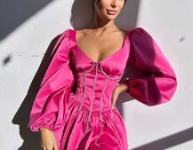 Сукня з корсетом, декорованим стразами  Ручна робота  Сукня з корсетом, декорованим стразами  Ручна робота  | PUSHKA SHOP