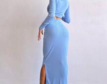 Комплект: топ + спідниця с розрізами  Комплект: топ + спідниця с розрізами  | PUSHKA SHOP