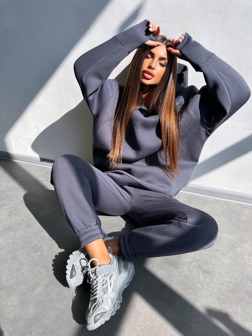 Теплий комплект: худі + спортивні штани Теплий комплект: худі + спортивні штани | PUSHKA SHOP