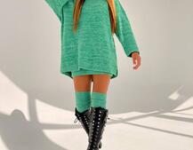 Трикотажна сукня-двійка + гетри  Трикотажна сукня-двійка + гетри  | PUSHKA SHOP