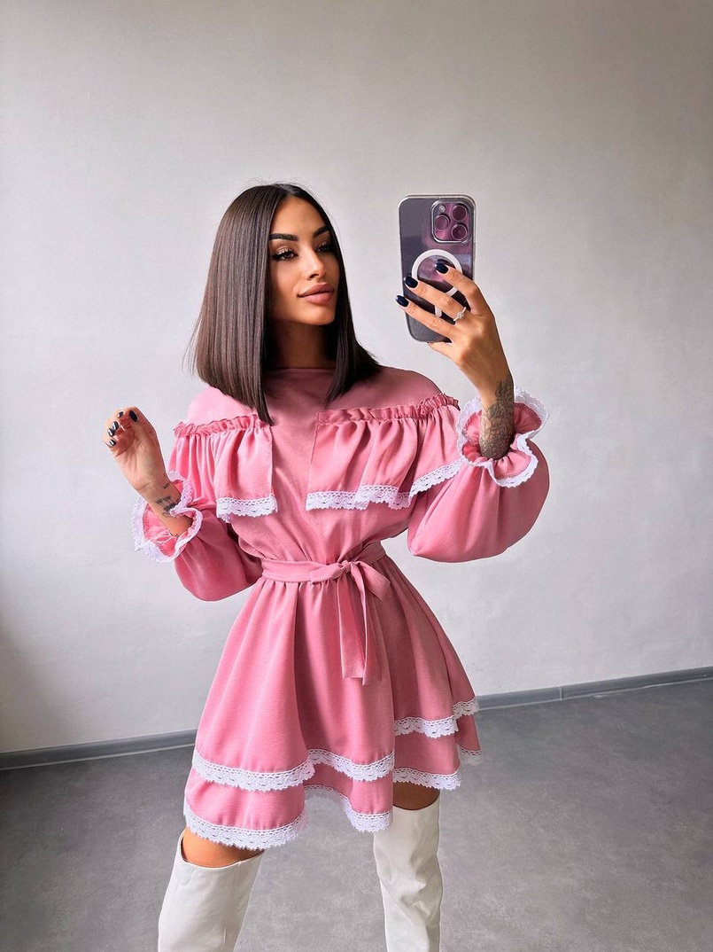 Сукня декорована мереживом Сукня декорована мереживом | PUSHKA SHOP