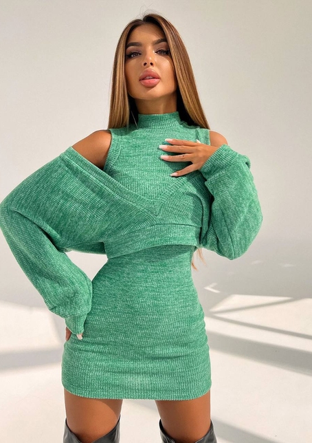 Трикотажна сукня-двійка  | PUSHKA SHOP