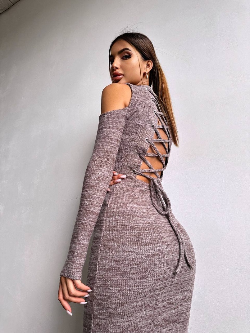 Трикотажна сукня міді    Трикотажна сукня міді    | PUSHKA SHOP