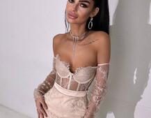 Мереживний комплект: корсет + спідниця   Мереживний комплект: корсет + спідниця   | PUSHKA SHOP