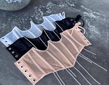 Корсет на кісточках зі шнурівкою, декорований стразами Ручна робота! Корсет на кісточках зі шнурівкою, декорований стразами Ручна робота! | PUSHKA SHOP