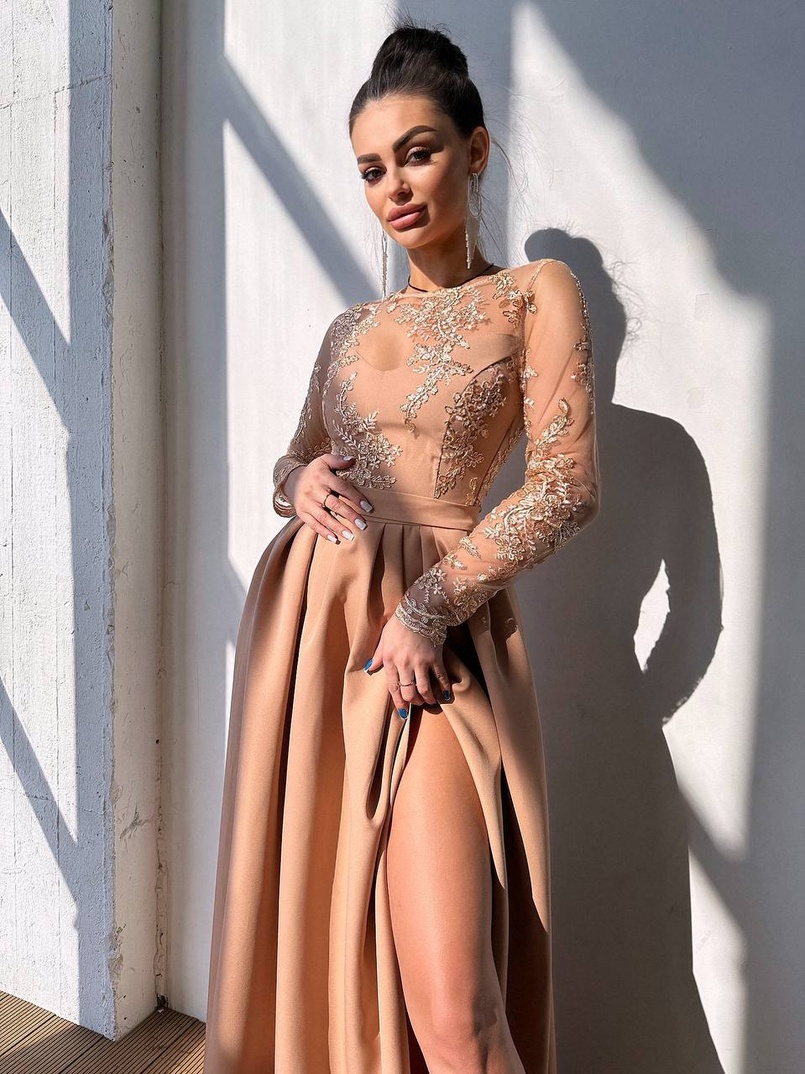 Сукня максі з мереживом  Сукня максі з мереживом  | PUSHKA SHOP