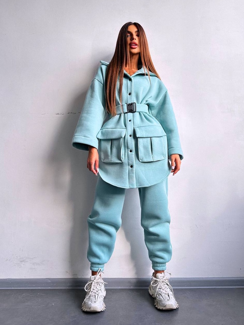 Комплект: тепла сорочка на кнопках + джоггери Комплект: тепла сорочка на кнопках + джоггери | PUSHKA SHOP