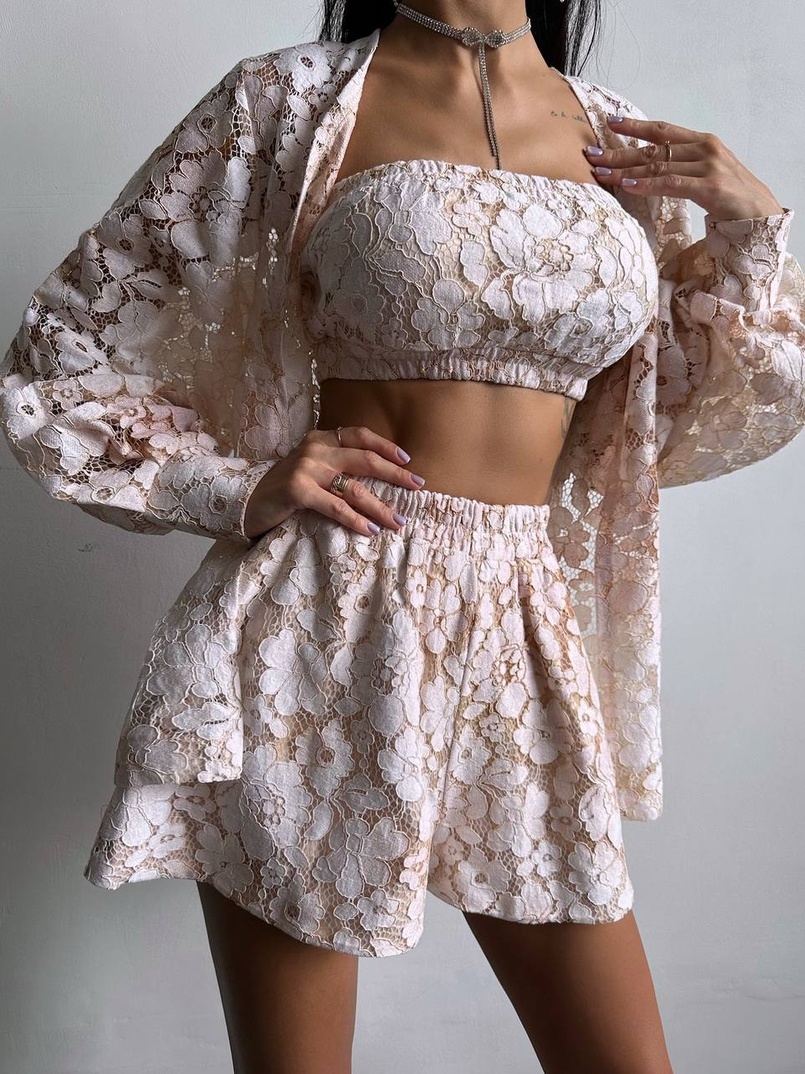 Мереживний комплект трійка  | PUSHKA SHOP