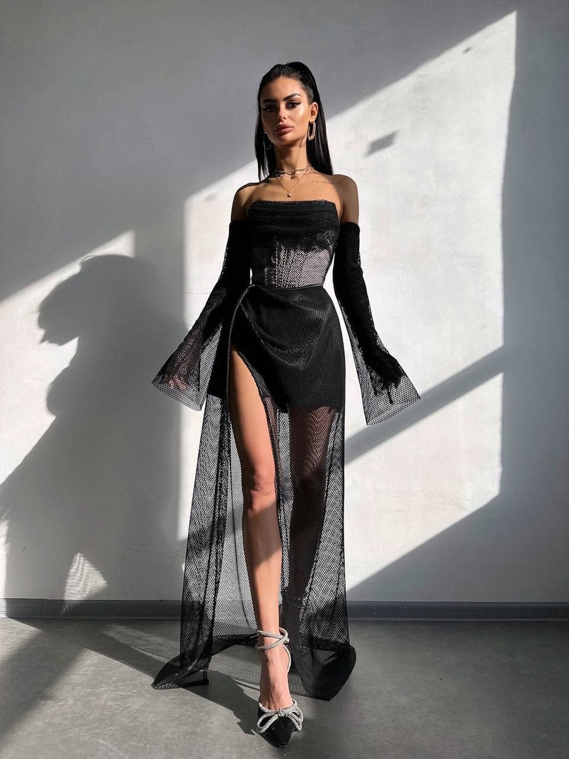 Комплект: корсет з рукавами + спідниця максі | PUSHKA SHOP