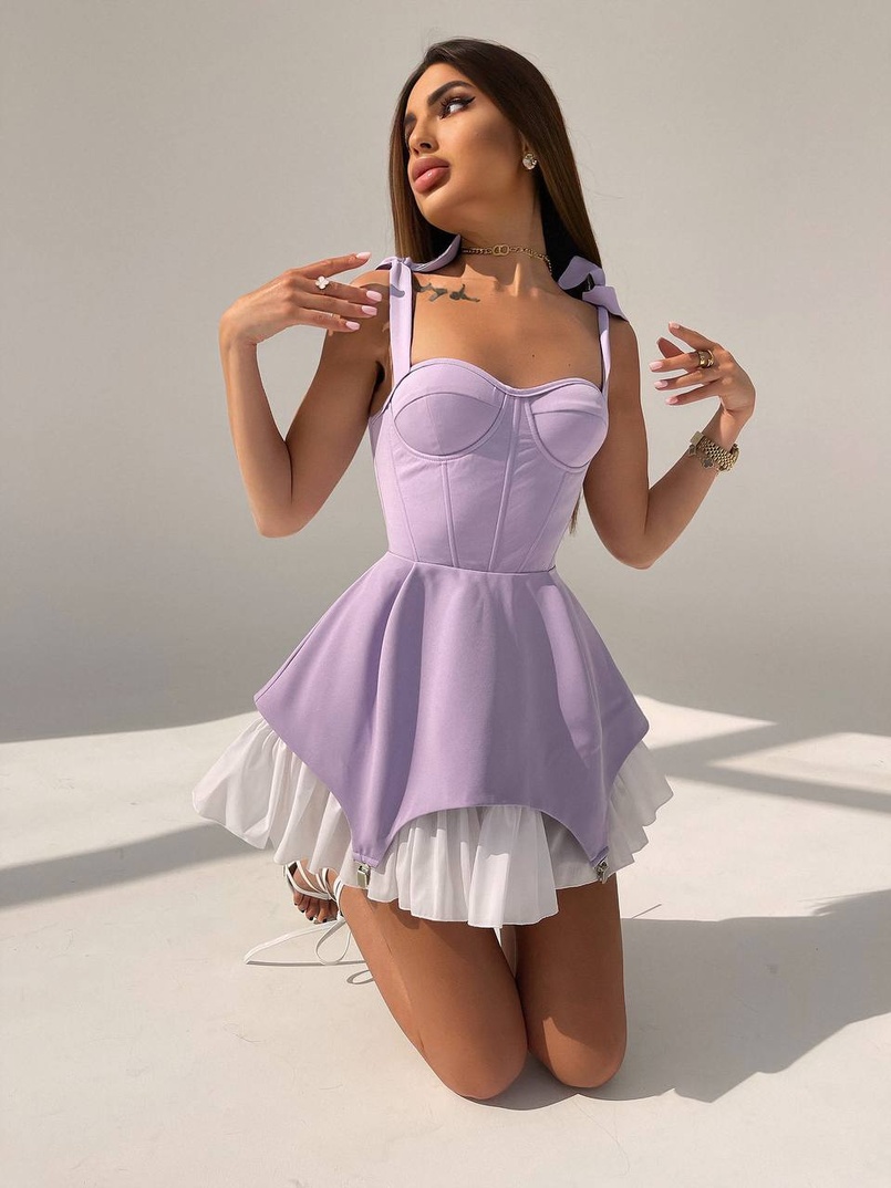 Сукня з чашечками та елементами корсету  Сукня з чашечками та елементами корсету  | PUSHKA SHOP