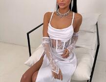 Комплект: корсет+ рукавички + спідниця максі Комплект: корсет+ рукавички + спідниця максі | PUSHKA SHOP