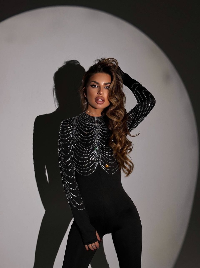 Комбінезон декорований стразами Комбінезон декорований стразами | PUSHKA SHOP