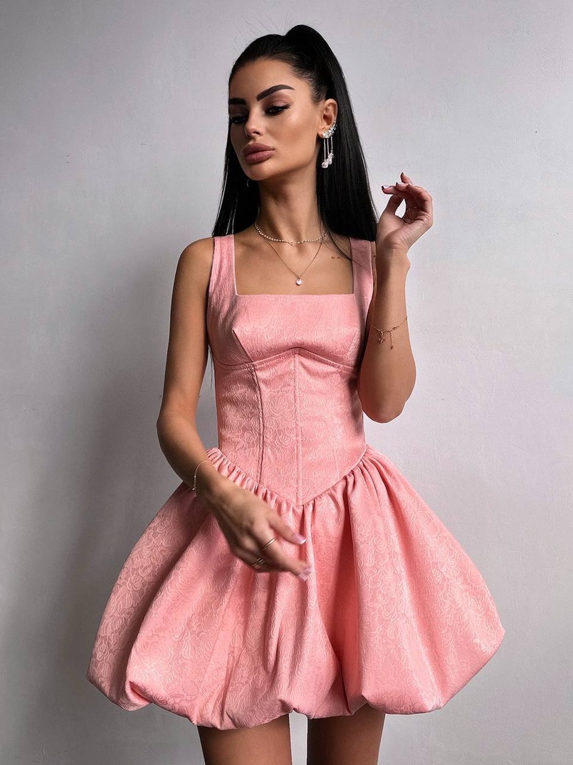 Корсетна сукня с пишною спідницею-балоном | PUSHKA SHOP