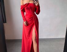 Оксамитова сукня максі декорована стразами  Ручна робота  | PUSHKA SHOP