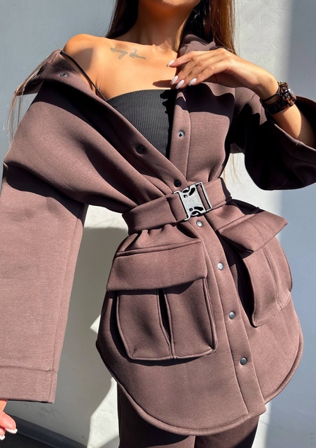 Комплект: тепла сорочка на кнопках + джоггери | PUSHKA SHOP