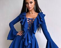 Сукня з з воланами на ґудзиках  Сукня з з воланами на ґудзиках  | PUSHKA SHOP