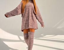 Трикотажна сукня-двійка + гетри  Трикотажна сукня-двійка + гетри  | PUSHKA SHOP