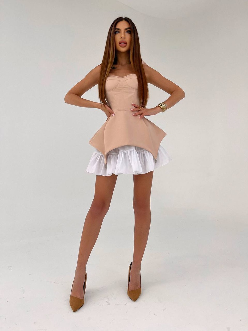 Сукня з чашечками та елементами корсету  Сукня з чашечками та елементами корсету  | PUSHKA SHOP