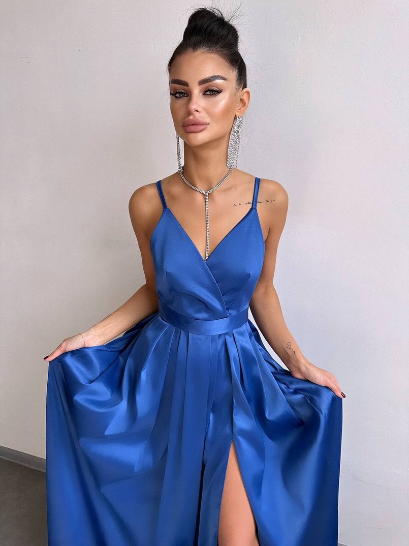 Атласна сукня максі  Атласна сукня максі  | PUSHKA SHOP