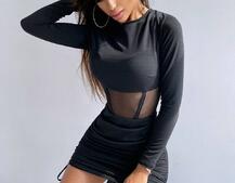 Облягаюча сукня з елементами корсету Довжину спідниці можна регулювати Облягаюча сукня з елементами корсету Довжину спідниці можна регулювати | PUSHKA SHOP