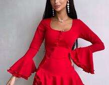 Сукня з з воланами на ґудзиках  Сукня з з воланами на ґудзиках  | PUSHKA SHOP