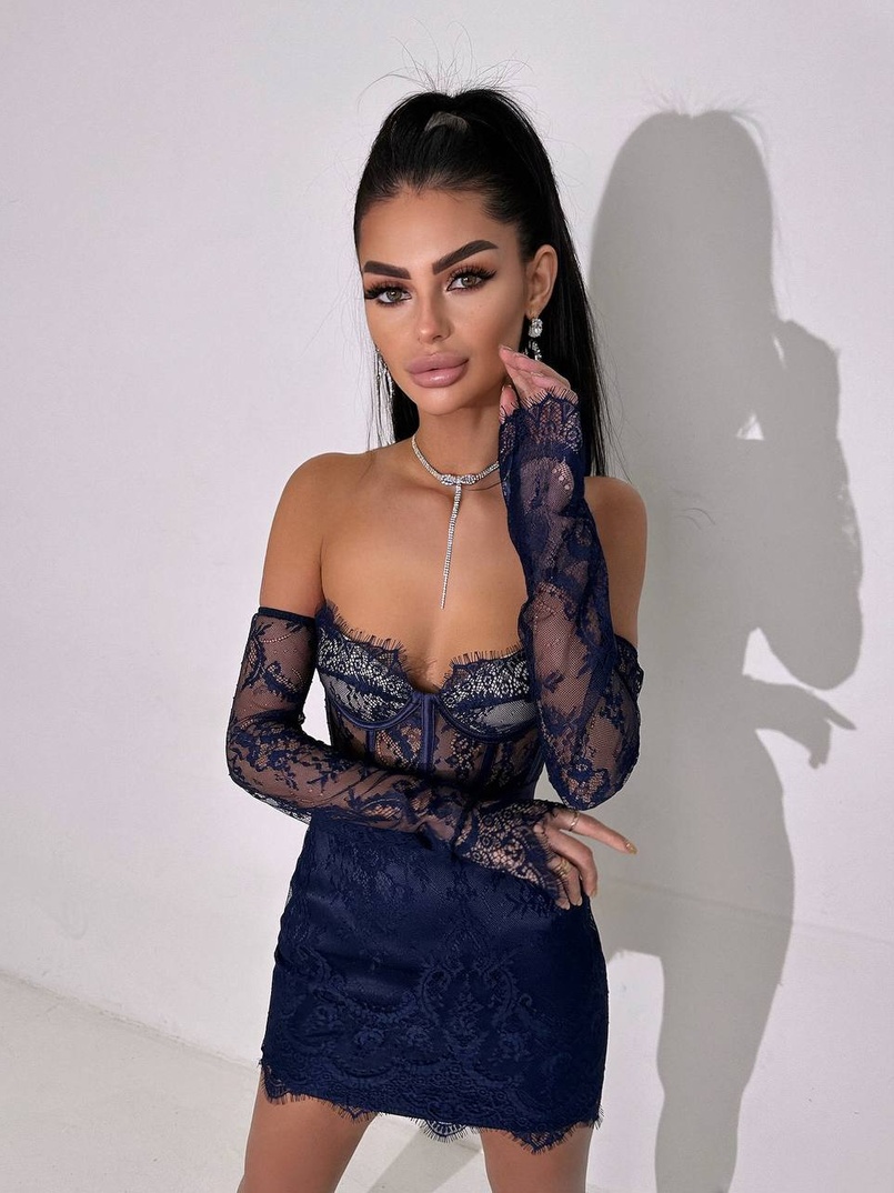 Мереживний комплект: корсет + спідниця   Мереживний комплект: корсет + спідниця   | PUSHKA SHOP