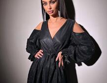 Сяюча сукня максі | PUSHKA SHOP