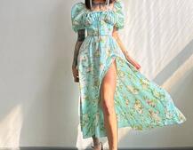 Сукня- міді  з квітковим принтом Сукня- міді  з квітковим принтом | PUSHKA SHOP