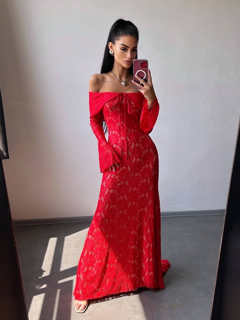 Мереживна сукня максі   Мереживна сукня максі   | PUSHKA SHOP