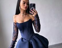 Комплект: корсет з рукавичками + спідниця  | PUSHKA SHOP