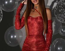 Сяюча корсетна сукня бюстьє | PUSHKA SHOP