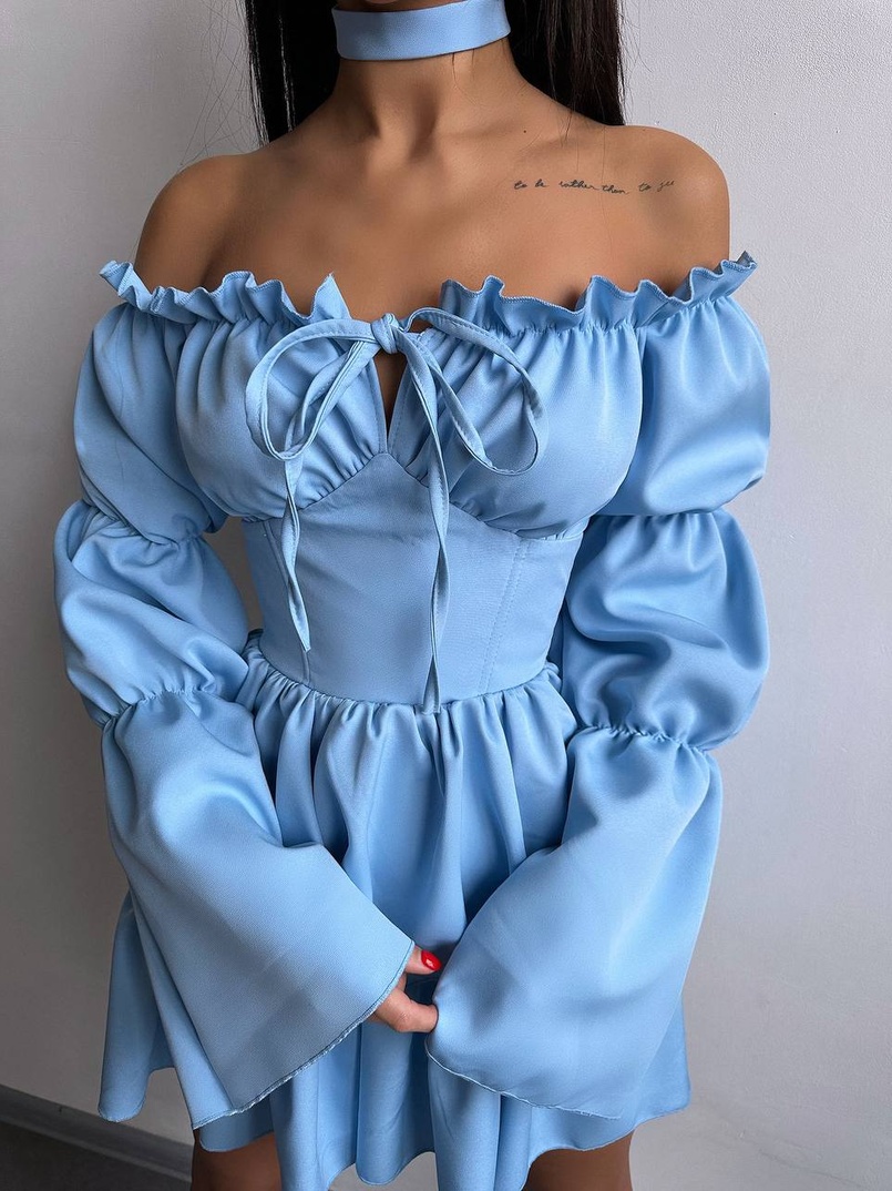 Сукня з чокером  | PUSHKA SHOP