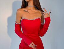 Корсетное платье,декорированное стразами   Корсетное платье,декорированное стразами   | PUSHKA SHOP