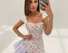 Сукня з квітковим принтом  | PUSHKA SHOP