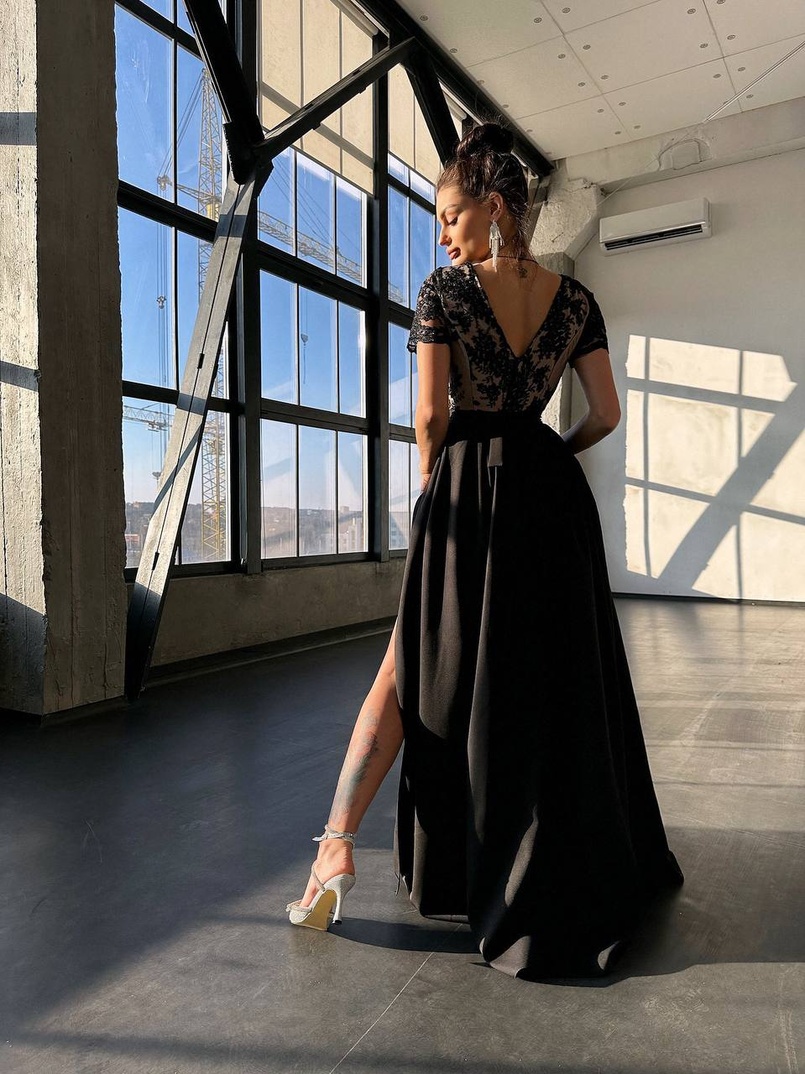 Сукня максі з мереживом  Сукня максі з мереживом  | PUSHKA SHOP