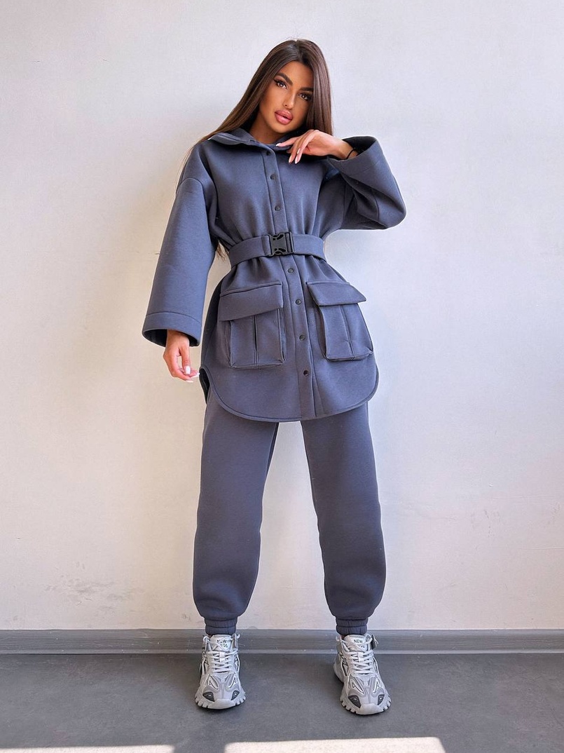 Комплект: тепла сорочка на кнопках + джоггери Комплект: тепла сорочка на кнопках + джоггери | PUSHKA SHOP