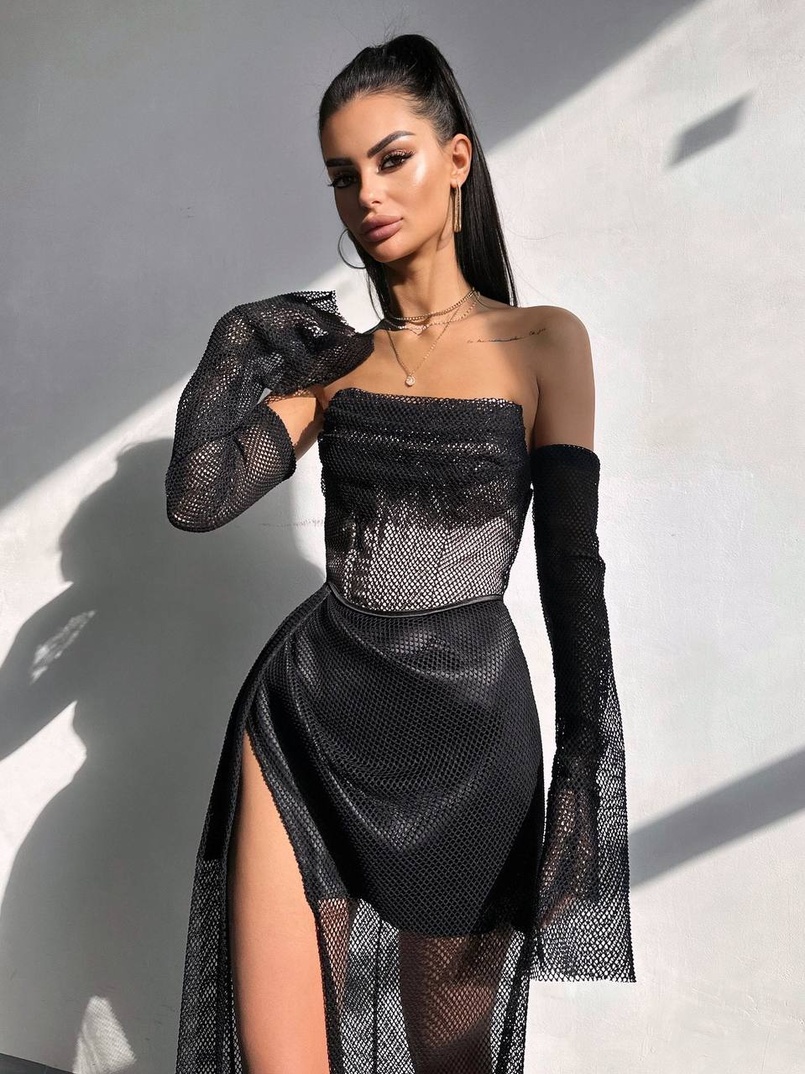 Комплект: корсет з рукавами + спідниця максі | PUSHKA SHOP